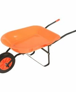 Various Brands High Vis Orange Kids Wheelbarrow - KWBO - Carts & Wheelbarrows