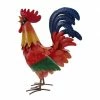 RK Brand Alpine Crimson Metal Rooster Décor - LAZ282HH - Garden Accessories