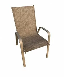 Maple Ridge Stackable Steel Sling Chair - SW-RK917W - Patio Sets & Furniture
