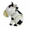 RK Brand Alpine Sitting White Metal Cow Décor - IPS432HH - Garden Accessories