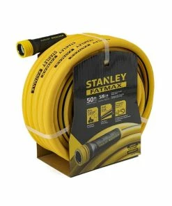 Stanley Fatmax Professional Grade Water Hose, 50' x 5/8", 500 PSI, Yellow - BDS6650 - Hoses & Hose Reels
