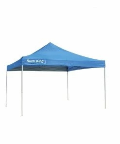 Rural King 12X12 Pop Up Tent Straight Blue RKCPY12STB - Umbrellas & Sun Shades