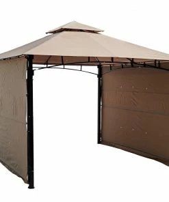 Backyard Expressions 10' x 10' Double Extending Side Gazebo - 913028 - Signs