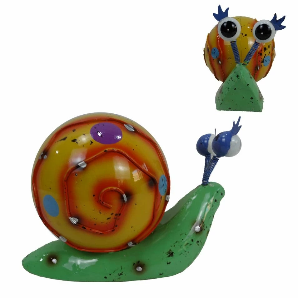 Alpine Colorful Metal Snail Décor - MBG140HH - Garden Accessories 1 Alpine Colorful Metal Snail Décor - MBG140HH - Garden Accessories