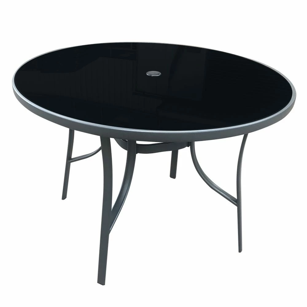 Maple Ridge Steel Patio Round Dining Table - SW-RK966 - Patio Sets & Furniture 4 Maple Ridge Steel Patio Round Dining Table - SW-RK966 - Patio Sets & Furniture - Image 4