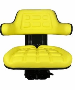 Braber Equipment Economy Suspension Tractor Seat, Yellow - 10004237 - Lawn Mowers & Lawn Care