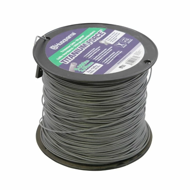 Husqvarna Titanium Force Trimmer Line, 0.080 in. Gauge, 3 lb. Spool - 639005114 - Lawn Mowers & Lawn Care 2 Husqvarna Titanium Force Trimmer Line, 0.080 in. Gauge, 3 lb. Spool - 639005114 - Lawn Mowers & Lawn Care - Image 2