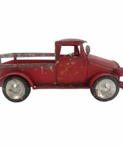 RK Brand Alpine Red Metal Pickup Truck Planter - MBG116HH-RD - Decorative Planters