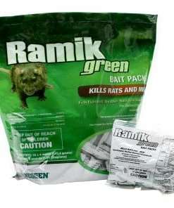 Ramik Green Bait Packs, 4lb Package - 116341 - Mice, Rat & Rodent Control