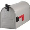Gibralter Solar Group T1 Steel Gray Rural Mailbox - ST100000 - Mailboxes & Signs
