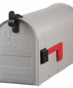 Gibralter Solar Group T1 Steel Gray Rural Mailbox - ST100000 - Mailboxes & Signs