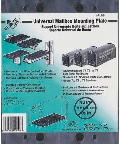 Gibralter Universal Mounting Board Poly Black - PLMB0060 - Mailboxes & Signs