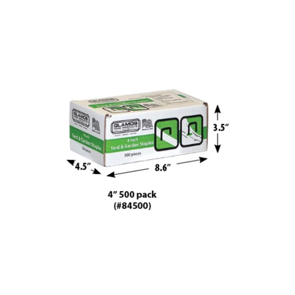 Galmo's Wire Glamos Wire’s 4" Yard & Garden Staples, 500 Pack - 84500 - Landscaping 2 Galmo's Wire Glamos Wire’s 4" Yard & Garden Staples, 500 Pack - 84500 - Landscaping - Image 2