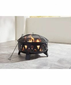 Rural King 29.9" Antique Black Steel Wood-Burning Fire Pit - FP30 - Fire Pits & Heaters -Cheap Lawn Shop 24da29c0a1e8998f857d498c90fb800121392638 2022016697 3