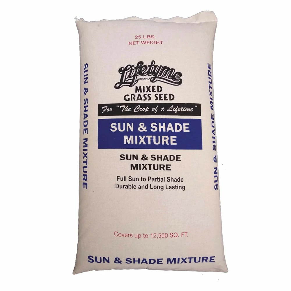 Lifetyme Sun & Shade Mix Grass Seed, 25 lb. Bag - 25LBMIXED 1 Lifetyme Sun & Shade Mix Grass Seed, 25 lb. Bag - 25LBMIXED