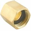 Gilmour Double Female Brass Connector Thread Size 3/4" NPT (F) to 3/4" NH (F) 807074-1001 - Brass Fittings