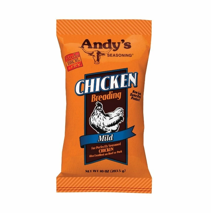 Andy's Seasoning Andys Mild Chicken Breading, 10oz - 70099 - Flavorers & Seasonings 1 Andy's Seasoning Andys Mild Chicken Breading, 10oz - 70099 - Flavorers & Seasonings