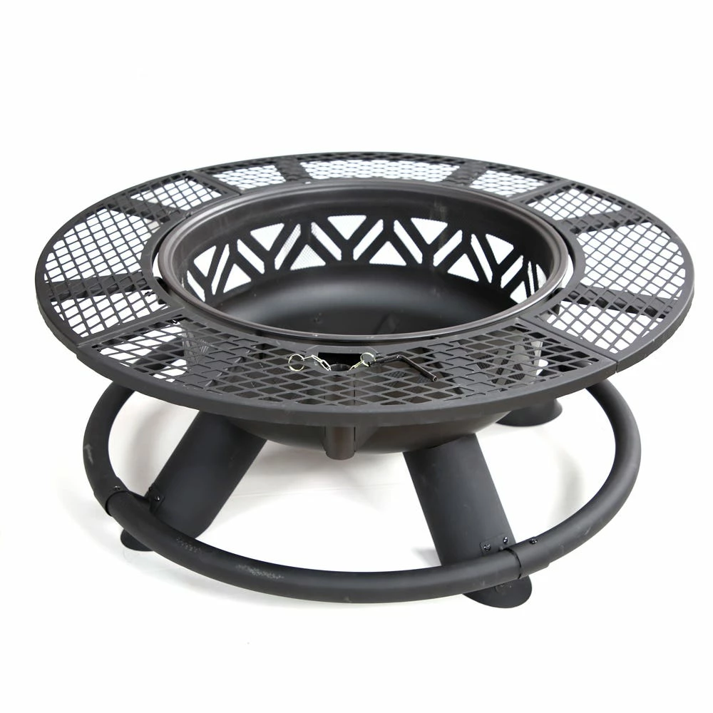 Lincoln Outfitters Steel Fire Pit with BBQ Grate - 90-165-0204 - Fire Pits & Heaters 9 Lincoln Outfitters Steel Fire Pit with BBQ Grate - 90-165-0204 - Fire Pits & Heaters - Image 9