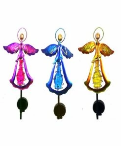 RK Brand Alpine Solar Vibrant Angelic LED Stakes - LJJ1114A - Lighting, Torches & Firepits