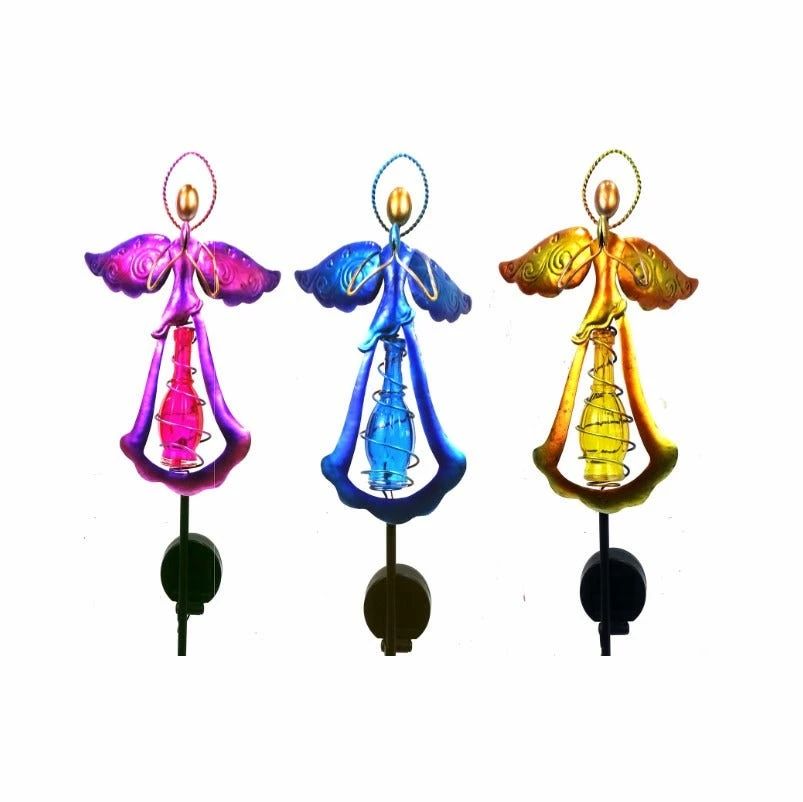 RK Brand Alpine Solar Vibrant Angelic LED Stakes - LJJ1114A - Lighting, Torches & Firepits 1 RK Brand Alpine Solar Vibrant Angelic LED Stakes - LJJ1114A - Lighting, Torches & Firepits
