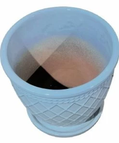 Various Brands Woven Planter, Bright White, Medium - ASCBRP8BWM - Planters