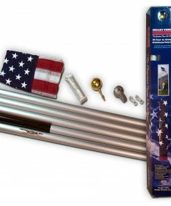 Valley Forge United States Flag 20' Aluminum In Ground Pole Kit - AFP20F - Flags & Flag Poles