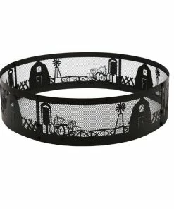 Various Brands 36" Campfire Ring Farm Scene 2A-OC057 - Fire Pit Accessories
