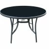 Maple Ridge Steel Patio Round Dining Table - SW-RK966 - Patio Sets & Furniture