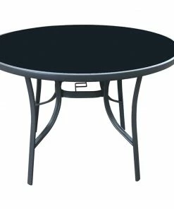 Maple Ridge Steel Patio Round Dining Table - SW-RK966 - Patio Sets & Furniture