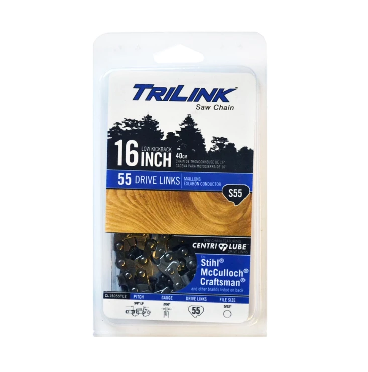 TriLink Saw Chain 16 inch Chain w/ 55 Drive Links CL15055TL2 - Chainsaw Parts & Accessories 2 TriLink Saw Chain 16 inch Chain w/ 55 Drive Links CL15055TL2 - Chainsaw Parts & Accessories - Image 2