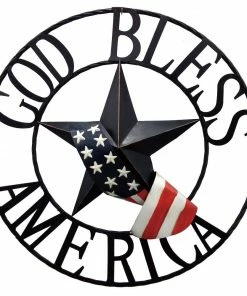 Backyard Expressions God Bless America Wall Hanging 906783 - Patio Accessories