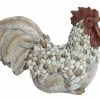 Alpine Garden Pebble Rooster Statue NZW244HH - Garden Accessories