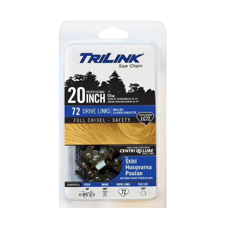 TriLink Saw Chain 20 inch Chain w/ 72 Drive Links CL85072TL2 - Chainsaw Parts & Accessories 2 TriLink Saw Chain 20 inch Chain w/ 72 Drive Links CL85072TL2 - Chainsaw Parts & Accessories - Image 2