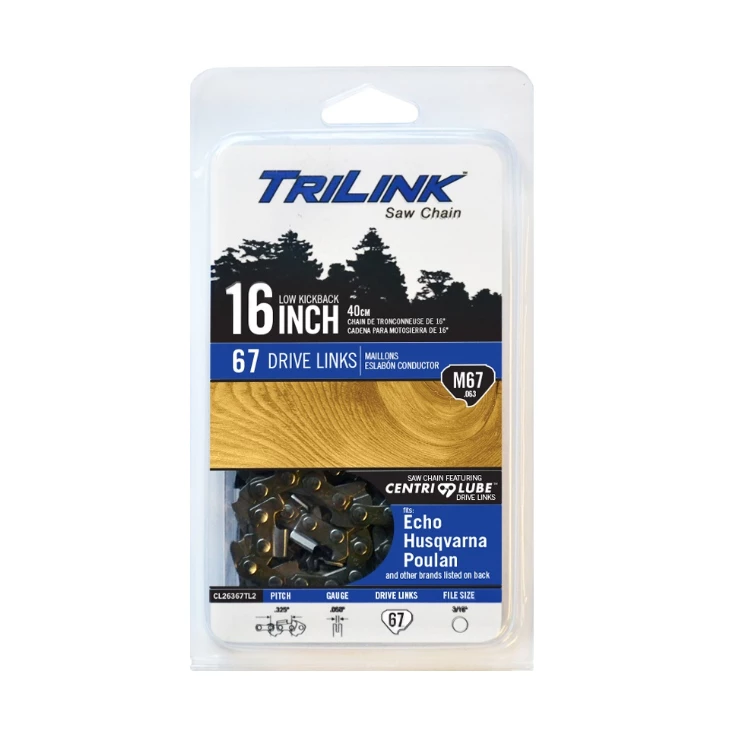TriLink Saw Chain 16 inch Chain w/ 67 Drive Links CL26367TL2 - Chainsaw Parts & Accessories 2 TriLink Saw Chain 16 inch Chain w/ 67 Drive Links CL26367TL2 - Chainsaw Parts & Accessories - Image 2