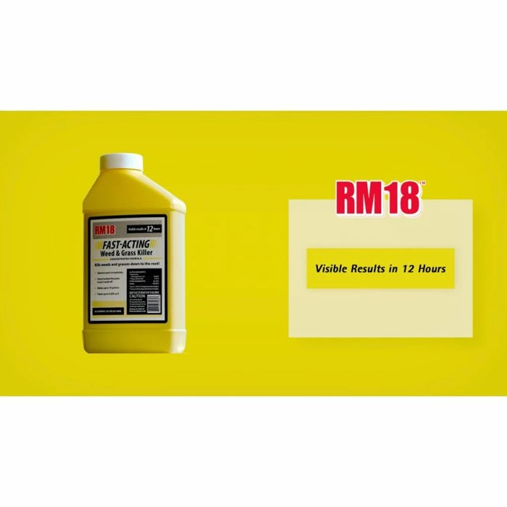 RM18 Fast Acting Weed & Grass Killer Concentrate, 32 oz. - 75435 - Herbicides 5 RM18 Fast Acting Weed & Grass Killer Concentrate, 32 oz. - 75435 - Herbicides - Image 5
