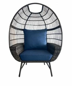 Maple Ridge Patio Wicker Egg Chair - SWRK957 - Patio Sets & Furniture