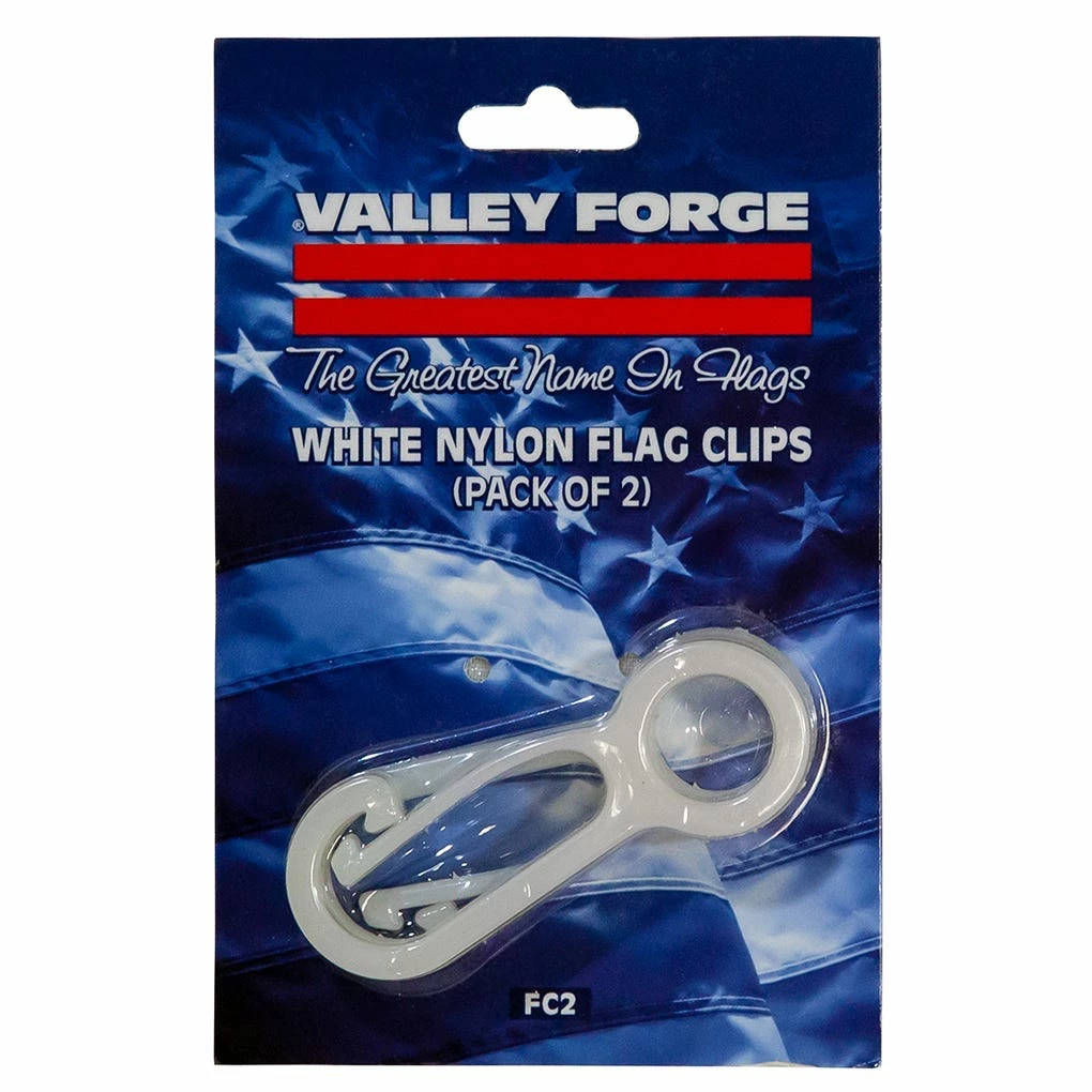 Valley Forge Nylon Snap Hooks Pair - FC2 - Flags & Flag Poles 1 Valley Forge Nylon Snap Hooks Pair - FC2 - Flags & Flag Poles