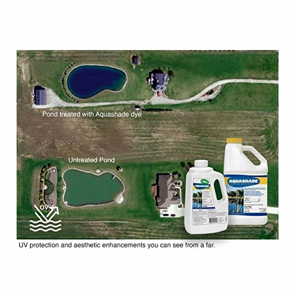 SePRO Applied Biochemists Aquashade Pond Treatment Aquatic Plant Growth Control, 1 Gallon - 1510.41 - Lake Dyes 3 SePRO Applied Biochemists Aquashade Pond Treatment Aquatic Plant Growth Control, 1 Gallon - 1510.41 - Lake Dyes - Image 3