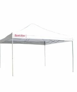 Rural King 12X12 Pop Up Tent Straight White RKCPY12STW - Umbrellas & Sun Shades