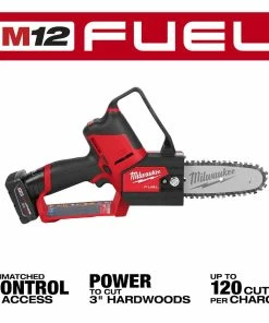 Milwaukee 6" M12 Fuel 12-Volt Lithium-Ion Brushless Cordless Hatchet Pruning Saw with 4.0Ah Battery and Charger - 15382017 - Other -Cheap Lawn Shop 4bccabdf00551811d12ab4584bf566aa02124920 2527 21 3