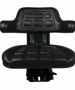 Braber Equipment Economy Suspension Tractor Seat, Black - 10004231 - Lawn Mowers & Lawn Care