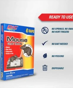 PIC Baited Mouse Glue Trap, 4- Pack - GT-4 - Baits & Traps -Cheap Lawn Shop 4ea7863a2d10292b23238dfa4ea519e587f3c7fb 7841864 4