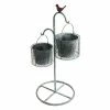 Alpine Metal Planters Hanging On Stand - ALL200 - Garden Accessories
