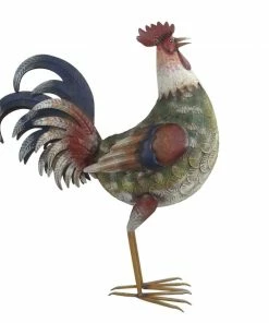 RK Brand Alpine Rustic Green Rooster Décor - BVK652 - Garden Accessories