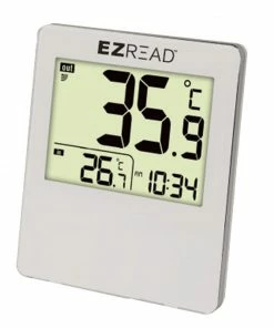 EZ Read 8" Dial Thermometer with Hygrometer 840-0209 - Thermometers & Weather Gauges