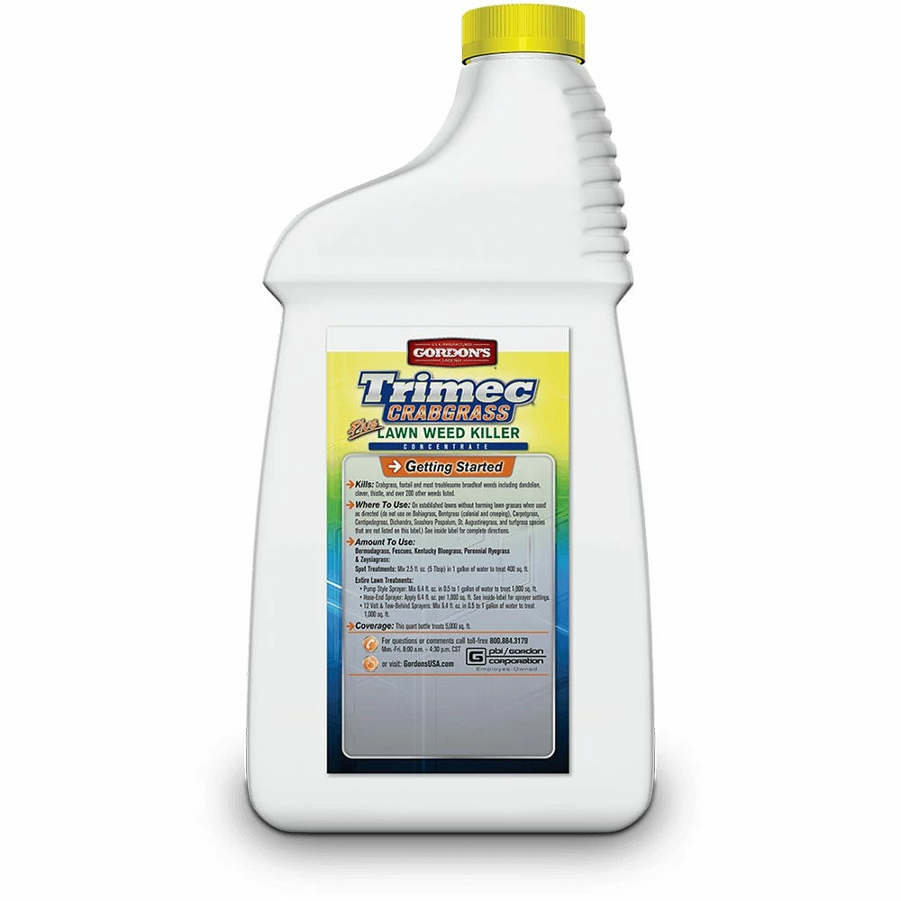 Gordon's Gordons Trimec Crabgrass Plus Lawn Weed Killer Concentrate, 1 Quart - 761160 - Insecticides 2 Gordon's Gordons Trimec Crabgrass Plus Lawn Weed Killer Concentrate, 1 Quart - 761160 - Insecticides - Image 2