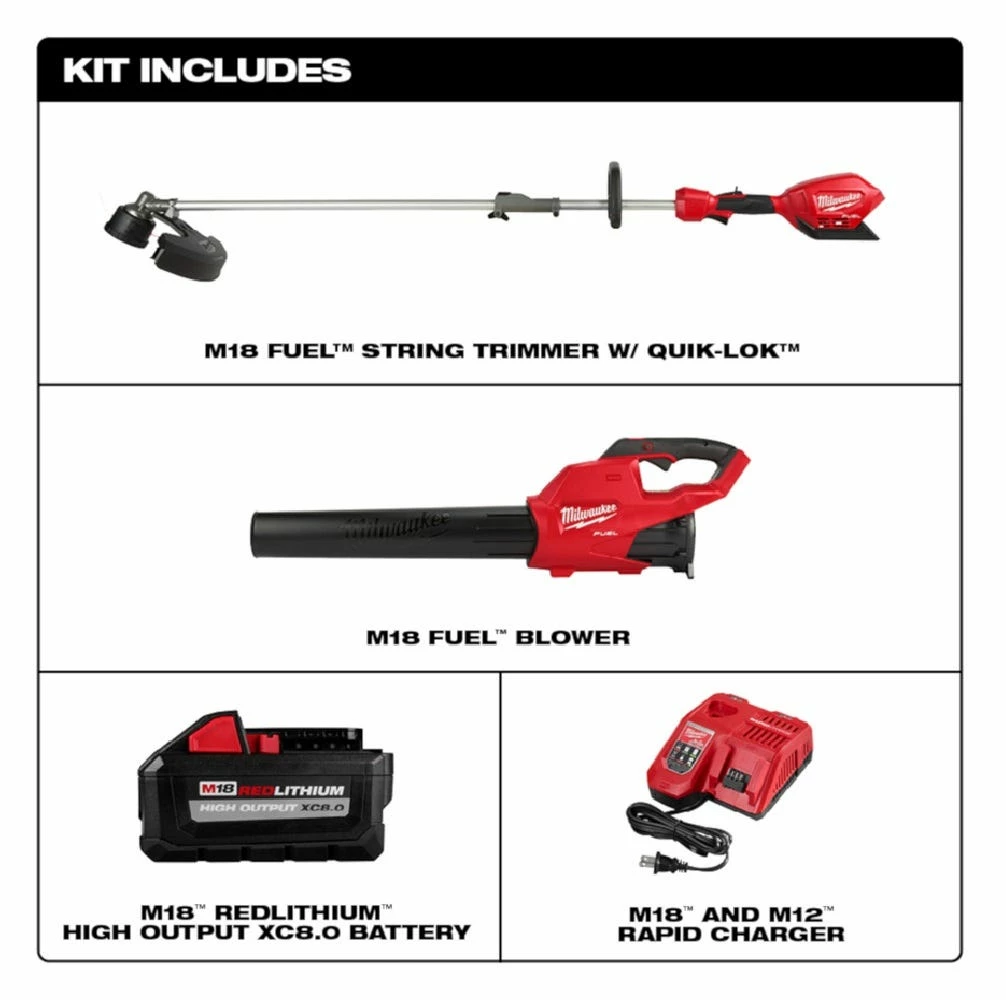 Milwaukee® M18 Fuel™ 2 Tool Combo Kit - 3000-21 - Handheld Blowers 2 Milwaukee® M18 Fuel™ 2 Tool Combo Kit - 3000-21 - Handheld Blowers - Image 2