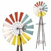 Alpine Metal Garden Windmill KIY184 - Wind Chimes