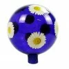 Alpine Daisy Glass Gazing Globe - HGY414 - Garden Accessories