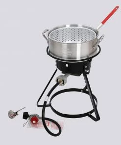 Various Brands Classic Aluminum Fish Fryer, 10qt - 2A-CM144 - Fish Fryers